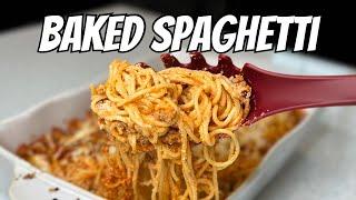 Easy and Delicious Baked Spaghetti