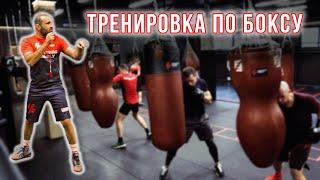 Тренировка по боксу. Работа в парах и на мешках #boxingtraining