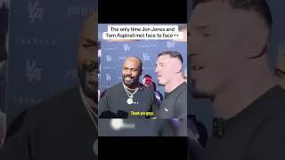 The only time Jon Jones and Tom Aspinall met face to face 