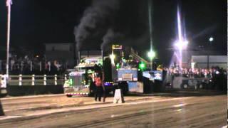 Joe Valensky pulling his Peterbilt at Lawarence County Fair