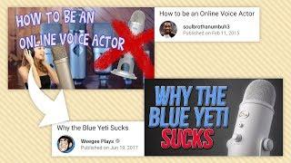 Clickbait Thievery and You - A Response to "Why the Blue Yeti Sucks"