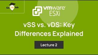 Lecture 2. vSphere Standard Switch vs vSphere Distributed Switch : ESXi Networking Tutorials