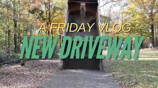 Driveway Remodel and Wood wall | Vlog Friday