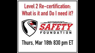 MSF Level 2 Recertification: What is it and Do I need it? REPLAY