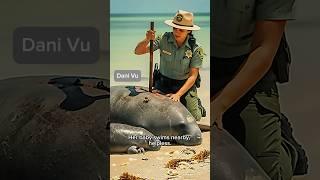 Wildlife Hero Saves Tangled Mother Manatee #shorts