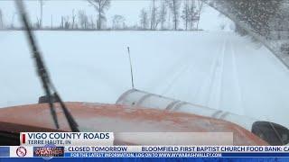 Vigo Co. crews continue to work around the clock to clear off roadways