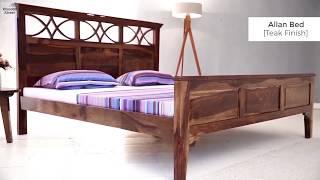 Beds Without Storage : Buy Allan Bed Without Storage Online with Great discounts @ Wooden street