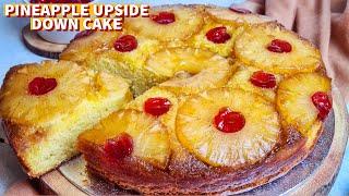 How To Make Pineapple Upside Down Cake | Super Moist Vanilla Sponge Cake Recipe