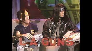 MTV: Headbanger's Ball - Phil Lewis & Tracii Guns (L.A. Guns) (Interview by Riki Rachtman) (1990) HQ