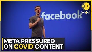 Facebook pressured by U.S. Government to censor covid content: Meta CEO | WION News