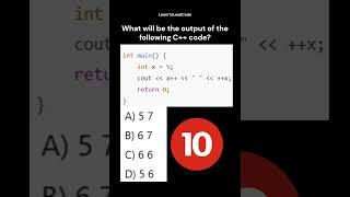 Quiz time | C++ for beginners | C++ interview question #techeducation #education #codingexperience