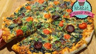 Pizza Tarifi (Bol Malzemeli, Sebzeli) Yedikten sonra dışardan almak istemeyeceksiniz / Ayşenur Altan