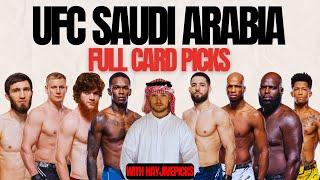 UFC Saudi Arabia Adesanya vs. Imavov Full Card OFFICIAL PICKS