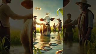 Millions Of dangerous fish covered the cow  #cow #ai