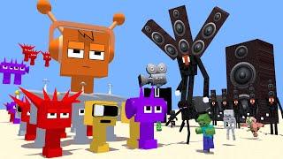 Sprunki vs Monster mobs - Minecraft Animation