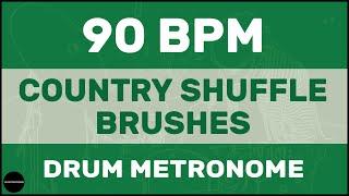 Country Shuffle Brushes | Drum Metronome Loop | 90 BPM