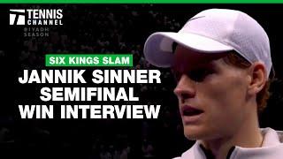 Jannik Sinner Staying Calm Under Djokovic's Pressure l | Six Kings Slam On-Court Interview