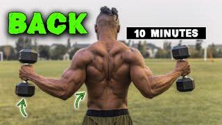 10 MINUTE LIGHTWEIGHT DUMBBELL BACK WORKOUT!