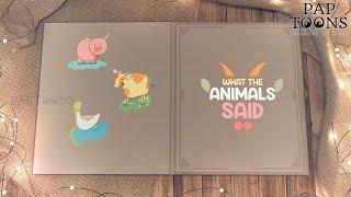 What the Animals Said | Cartoon for Toddlers | Rhymes | Kids Rhymes| Animals Sound | English Song