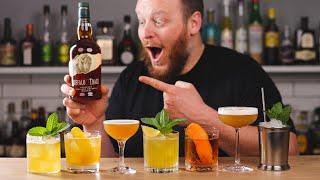 7 bourbon whiskey cocktails with only 1 bottle!