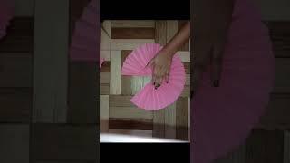 beautiful pink chart paper flower very easy