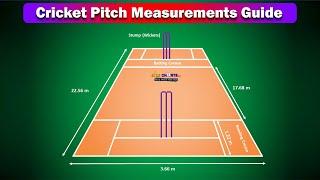 Cricket Pitch Measurements and Length Guide| 22 Yards Marking Plan