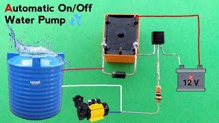 Water Pump Automatic On Off Circuit | How To Make Water Pump Auto Cut Off Switch | PendTech