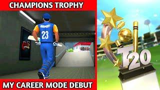 DEBUT IN INDIAN T20 CRICKET TEAM FOR CHAMPIONS TROPHY IN WCC3 MY CAREER MODE