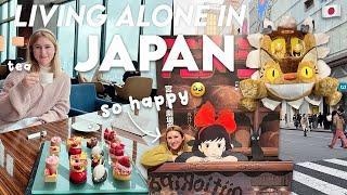 【life in tokyo】luxury afternoon tea, retro ghibli exhibit + shopping in ginza 