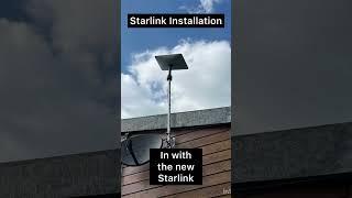 Starlink installation! Goodbye 4G! Hello Starlink! #starlink #4G #networking