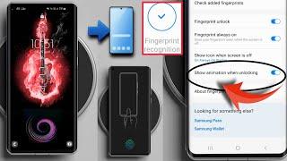 How To Super Fast Your indisplay Fingerprint & Set 40+ Fingerprint Animations ! 2023 