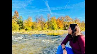 Isar River Bank Munich - Walking Tour (#munich #tierpark #germany #autumn )