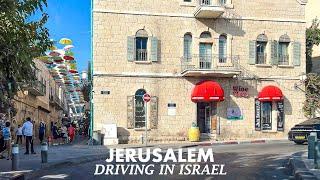 Driving in the center of Jerusalem.Israel 2024