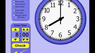 Telling Time Clock Teaching Tool