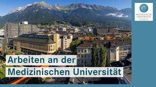 Arbeiten an der Medizinischen Universität Innsbruck