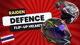 RAIDEN DEFENCE Flip-Up Helmet Review: Perfect for Riding in Thailand? If you want to be cheap.