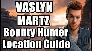 Star Wars Jedi Survivor - VASLYN MARTZ Bounty Hunter Location Guide