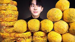 ASMR MUKBANG BHC사이드 뿌링치즈볼 멘보샤 파티 먹방/ BHC SIDE&CHICKEN CHEESE BALL FRIED SHRIMP Menbosha EATING SOUND