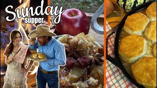 The BEST Campfire Dessert EVER! Beefy French Onion Pot Pie & Apple Dumplings | Appalachian Cooking