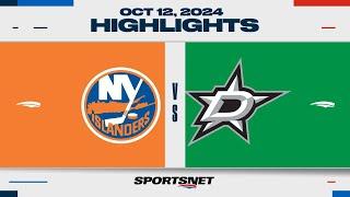 NHL Highlights | Islanders vs. Stars - October 12, 2024