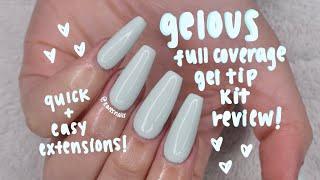 GELOUS full cover gel tip extension kit REVIEW!