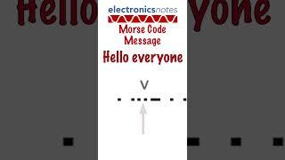 Morse code message: hello everyone