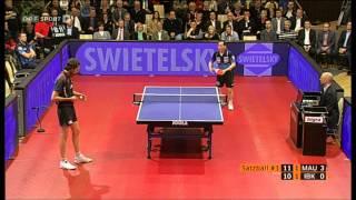 TISCHTENNIS BUNDESLIGA 2012: Ding Yi - Christoph Maier