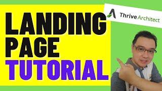 How To Build Landing Page Using Thrive Architect