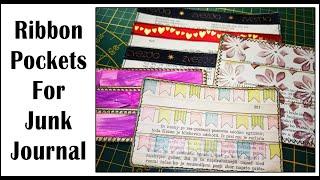 Use up your scrap ribbons and washi for pockets - Starving Emma