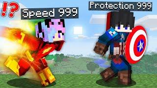  OVERSPEED Speedrunner VS OVERPROTECT Hunter in Minecraft