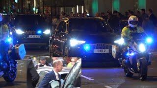 Prince Edward attends a reception in the City of London | Motorcade escorted by SEG - MPS