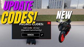 *NEW* UPDATE! NINJA!!! CODES* Moto Trackday Project ROBLOX