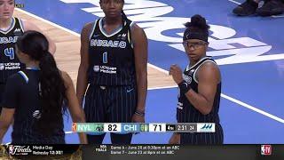  Angel Reese EJECTED After 2 STRAIGHT Technicals After Foul | Chicago Sky vs New York Liberty