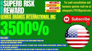 GNUS STOCK | GENIUS BRANDS INTERNATIONAL INC SUPERB RISK REWARD